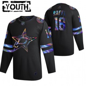 Dětské Hokejový Dres Dallas Stars Michael Raffl 18 2021-22 Duhová holografická Černá Authentic